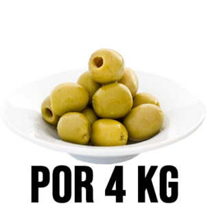 Aceitunas verdes descarozadas en salmuera por 4 Kg