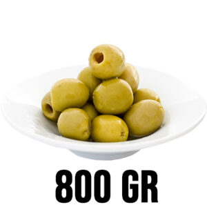 Aceitunas verdes descarozadas en salmuera por 800 Gr