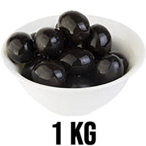 Aceitunas negras con carozo en aceite por 1 Kg