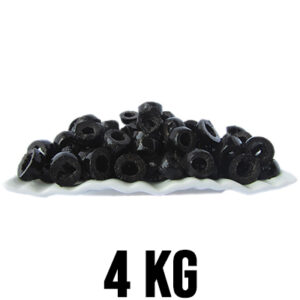 Aceitunas negras en rodajas por por 4 Kg