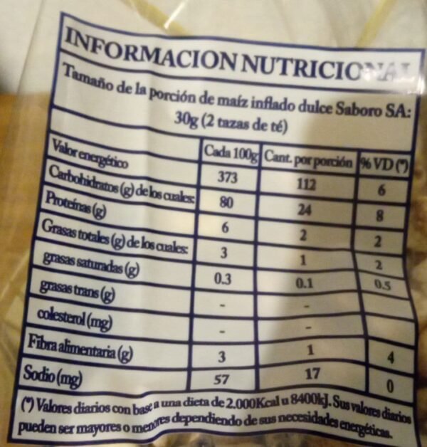 Maíz Inflado por 80 Gr (caja Con 15 Unidades) - Imagen 2