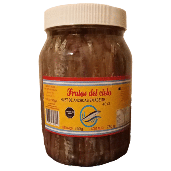 Filet de Anchoas Frutos del cielo por 750 Gr (Sobres de 3 unidades)